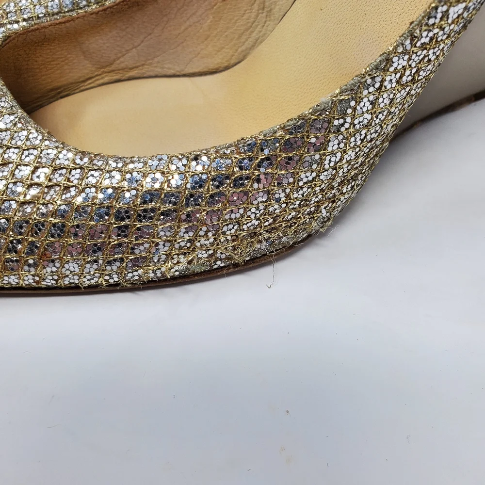 Jimmy Choo Champagne Wedges